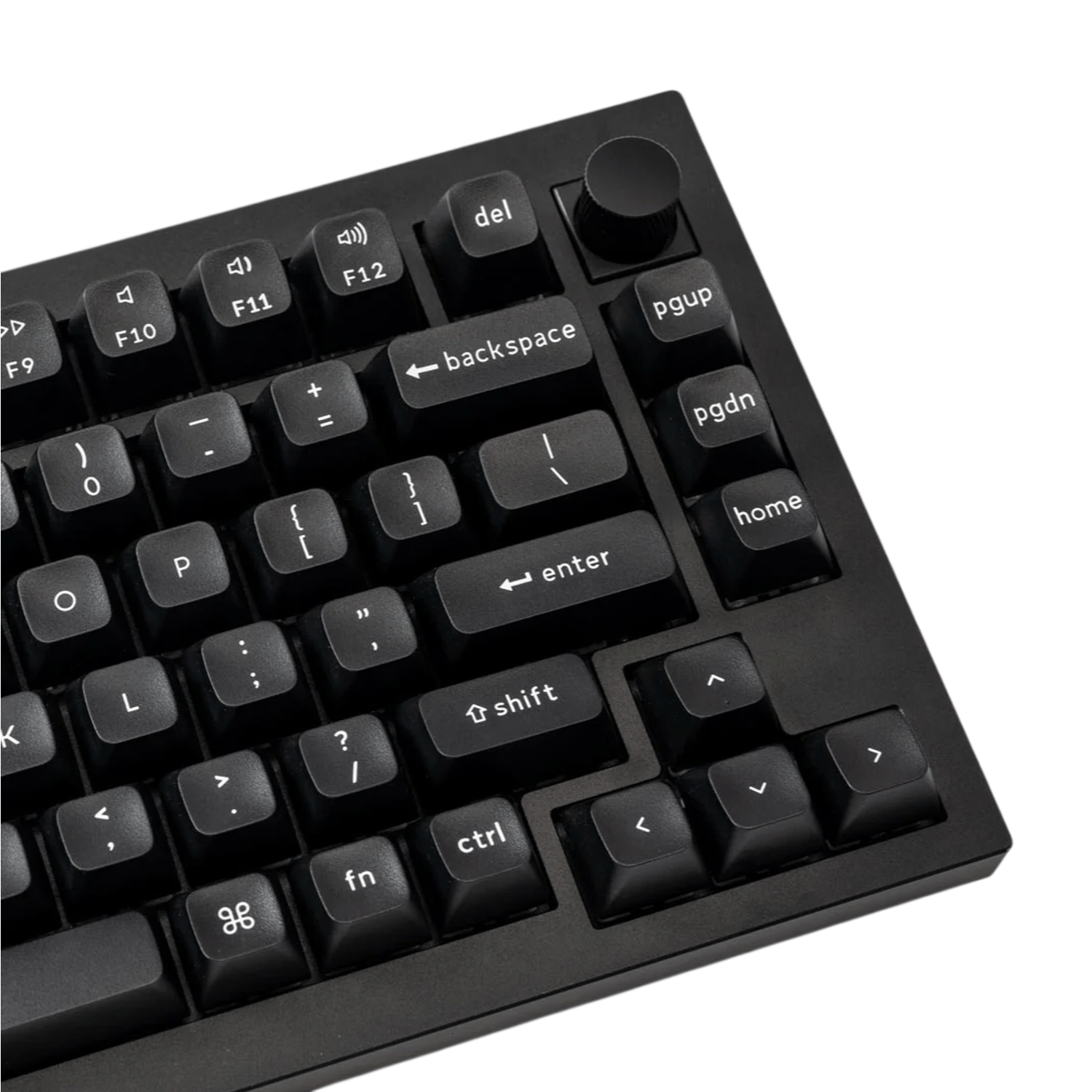 Keychron double Shot KSA PBTFull Keycap Set - White On Black - Image 3