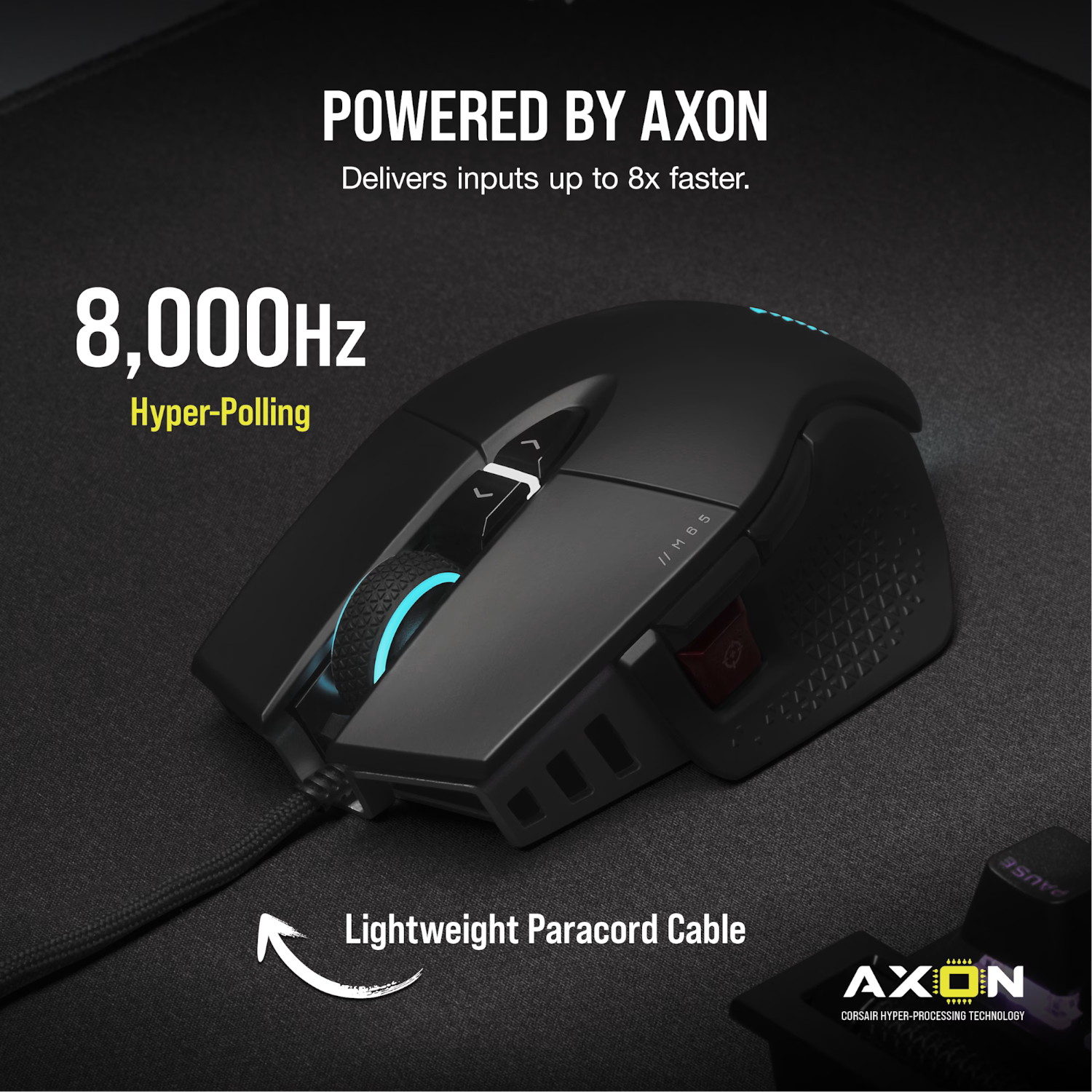 Corsair M65 RGB ULTRA Tunable FPS 26000 DPI Gaming Mouse - Black - Image 4